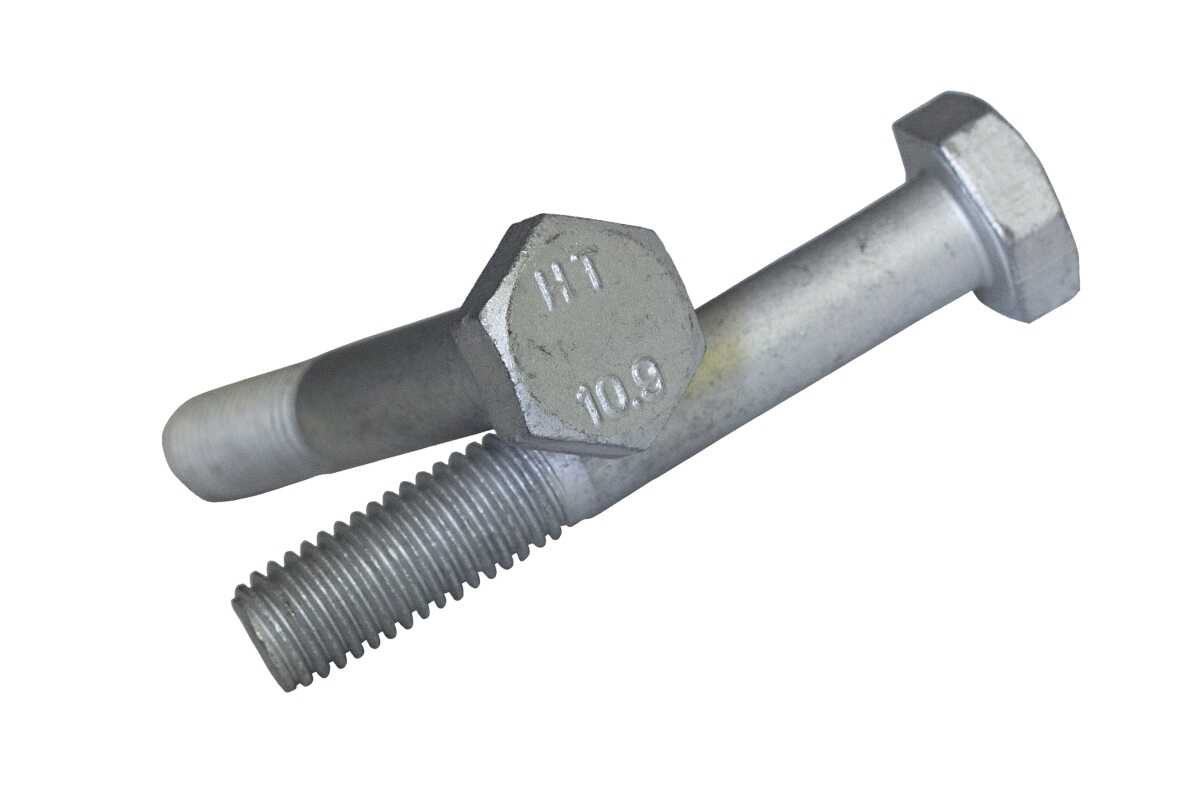 Болт шестигранний M10x100 10.9 цинк